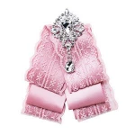 Knit Multilayer Exaggeration Ribbon Bow Tie Brooch For Women Rhinestone Lace Bowtie Dress Collar Accessories (KBL031)