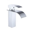 KOEN China Supplier Luxury Bathroom Mixer Basin Waterfall Faucet Chrome