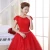 Import korean style off shoulder bridal lace wedding dress from China