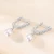 Import Korean version hot selling S925 pure silver ear studs for womens fashionable high-end pearl earrings and ear buckles from China