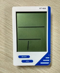 KT908 portable temperature and humidity alarm clock calendar desk hygrometer household Moisture Meter OEM support