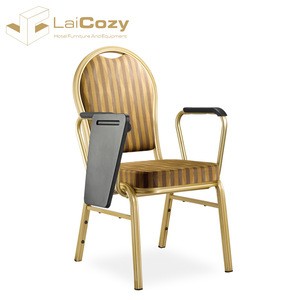 LAICOZY Cheap Wholesale Conference Hall Training Room Chair With Writing Pad