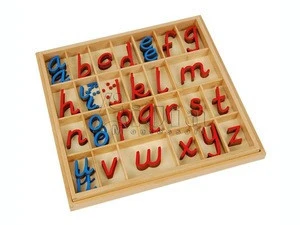 Large D Nealian Moveable Alphabet,Montessori teaching resource,Montessori wooden educational toys