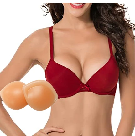 Large Silicone Breast Inserts Push Up Breast Pads Bra Enhancers Silicone Breast Enhancers
