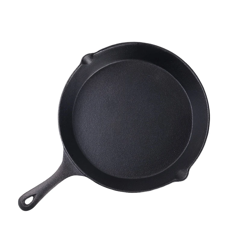 large size frying pan outdoor cooking pan skillet cast iron pan 30cm