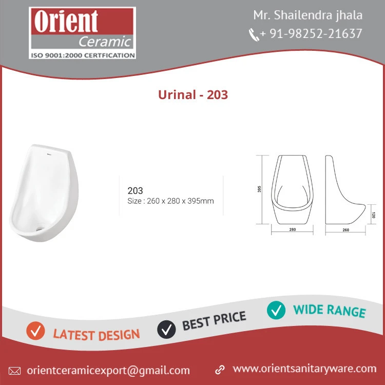 Leaders in Outstanding Quality Impact Proof Wall Mounted Sensor Urinal