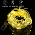 LED Camping Lamp Strip Atmosphere 10M Length Waterproof Recyclable Light Belt Outdoor Garden Decoration Lamp for Tent Room