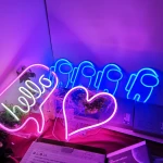 Led Neon Light Colorful Spaceman Cloud Flash Neon Sign Home Decor Party Wedding Decoration Xmas Holiday Night Gift Neon Light