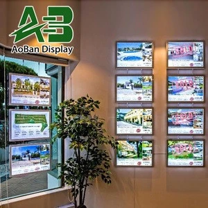 LED Window Display for Real Estate Agent, Restaurant, Shop Front Sign Advertising Light Box