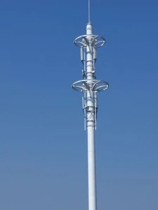 Liang Figure 50m hot dip galvanized customized steel telecommunication tower