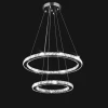 lighting modern pendant lights 3 tiered round crystal chandelier led