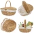 Import Linshu Factory Eco-friendly Natural Oval Wine Wicker Picnic Basket with Handle from China