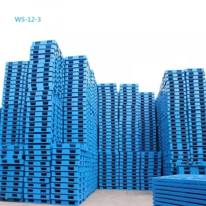 Loading capacity 2 ton Warehouse Equipment 1200*800*140mm New Material Blue HDPE Rack Plastic Pallet