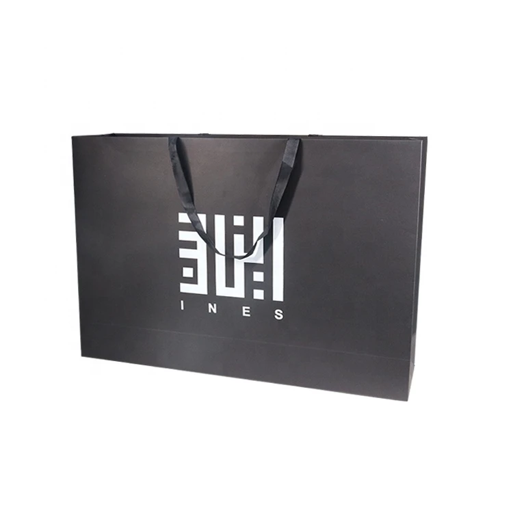 Logo Printed luxury boutique clothes Packaging Custom Bags For Store
