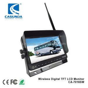 Long range car reverse camera bluetooth kit with 7inch digital monitor and camera for van, motorhome, truck, heavy duty vehicle