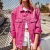Import Loose denim jacket in candy color   cowgirl jacket  high street style black washed ladies oversized denim jacket from China