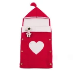 Lovely Newborn Babies Envelope Shape Cotton Knitted Baby Sleeping Bag