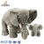 Import Low MOQ grey big ears stuffed elephant toys cute 100% pp cotton plush toy custom elephant stuffed animal from China