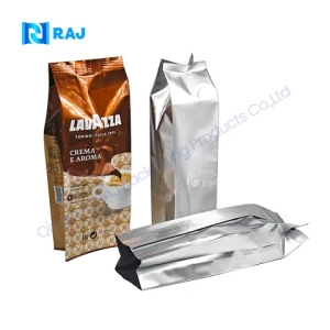 Low Moq Recycled Eco Reusable Grocery Promotional PP Tote Aluminum Foil Coffee Bag With Zipper Custom Logo Print