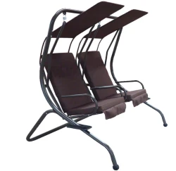 Low price supply double-seat garden swing luxury garden rocking chair