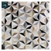 Luxurious Decorative Wall and Floor Marble Mosaic Flower Stereo Triangle Combination Marble Mosaic Tiles