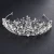 Import Luxury Rhinestone hair accessories round silver jewelry birthday girl wedding tiara crowns from China