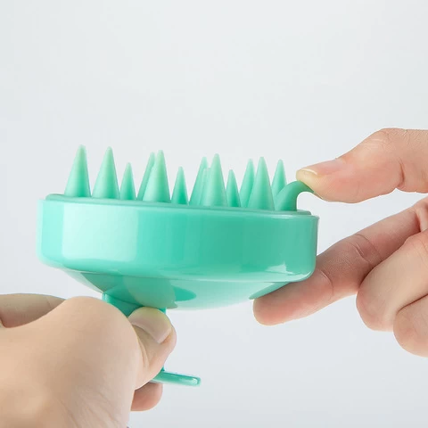 Lxdy Factory Direct Soft Silicone Head Shampoo Brush Salon Colorful Hair Scalp Massager Brush Private Label hair massage comb