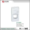 LY-FP64 face plate RJ45 1 port French type Faceplate