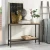 Import M0055 Simple design 2 tier living room console table with storage shelf wood metal side table from China