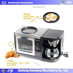 Made egg frying coffee maker toast oven 3 in 1 breakfast making machine on sale