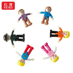 Magnetic Tiles Accessory Mini Figures Family Profession Little Doll Series People Magnetic Building block For Kids Toys