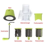 Manual Vegetable Cutter Slicer Kitchen Accessories Multifunctional Round Mandoline Slicer Potato Cheese Kitchen Gadgets