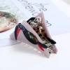 Manufacturer triangle shape lucite hairclaw for women fashion acrylic hair claw