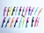 Manufacturers wholesale stainless steel eyelash tweezers of various colors lash extension tweezers mini tweezers