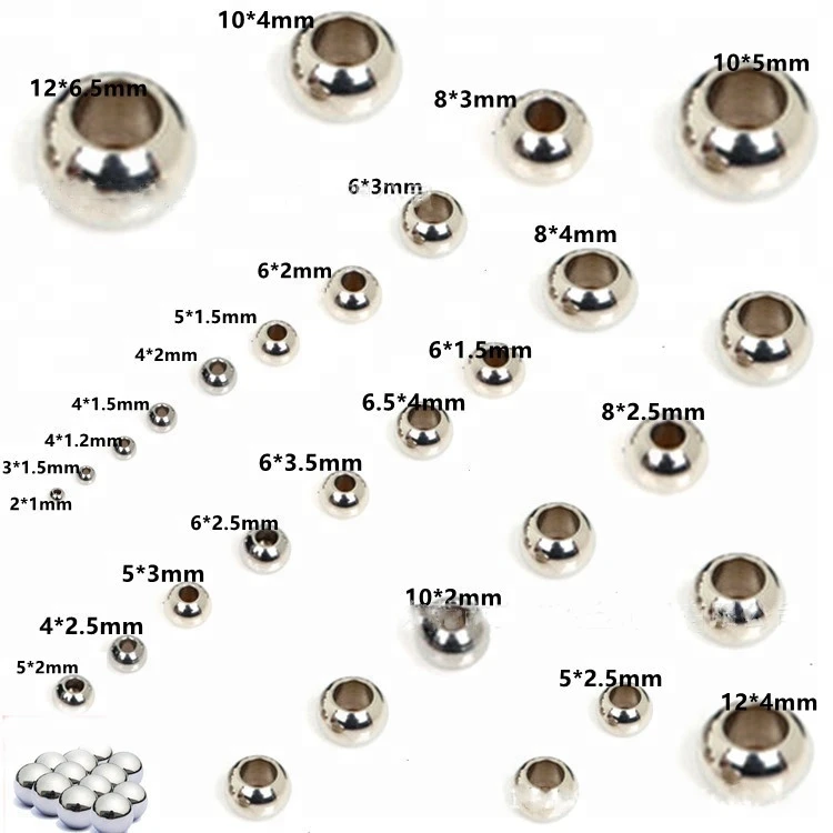 Many sizes large stainless steel round hollow balls for jewelry making