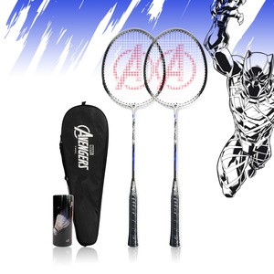Marvel Panther Training Fitness Sport Badminton Racket Well design 2pcs/set