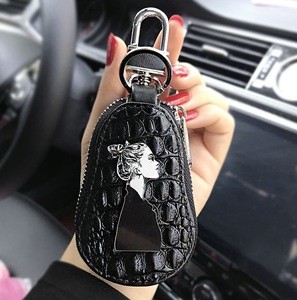 McowNew Design Key Wallet Factory Wholesale Lovely Durable Leather  Car Key Pouch Key Wallets