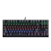 Mechanical 87 Keys wired RGB gaming backlit keyboard for home office gamer