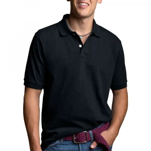 Men Short Sleeve Cotton Plain Golf Sports Polo T Shirt