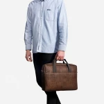 Men's cork message bag travel business cork briefcase classic design cork notebook briefcase