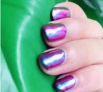 mermaid gel nail polish, mirror chrome mermaid powder effect gel polish for nail