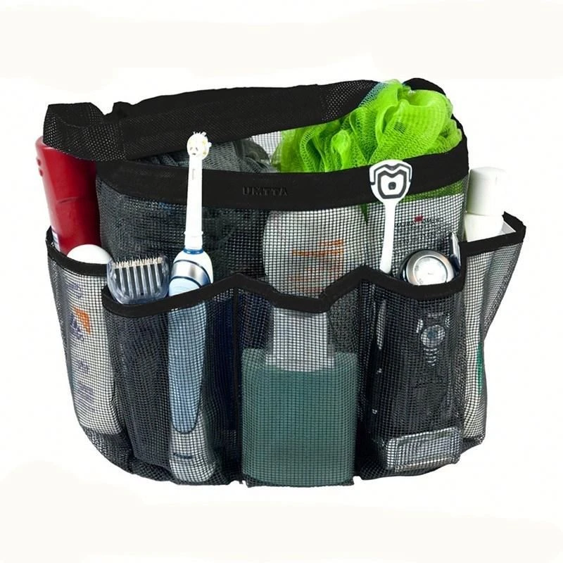 Mesh Shower Caddy Quick Dry Shower Tote Bag for Shampoo, Conditioner, Soap and Other Bathroom Accessories