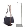 Metal height adjustable handbag hook display shelf seven-character hook titanium gold display shelf