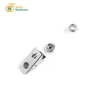 metal holding clips for ID badge holder, credential holder clip