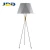 Import Metal Indoor Design Hotel Tripod Floor Lamp Modern High Quality Fabric Shades Floor Lamp from China