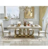 metal marble dinning table and chairs restaurant modern furniture