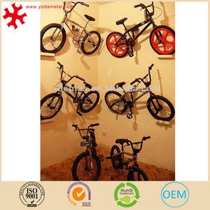 Metal wall mounted bike display bracket hook for bicycle rack