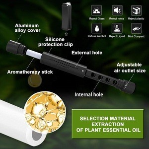 Mini Design With 5 Smell Car Air Freshener Auto Air Vent Clip Perfume Aromatherapy Aluminum Alloy Solid Stick