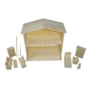 Miniature wooden handicraft house children&#39;s furniture toys for sale