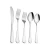 Import Mirror Polished Dishwasher Safe flatware spon fork knife 5 pieces dinner cutlery set from China